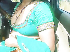 Telugu dirty talks car sex, telugu saree aunty romantic sex with STRANGER part 2